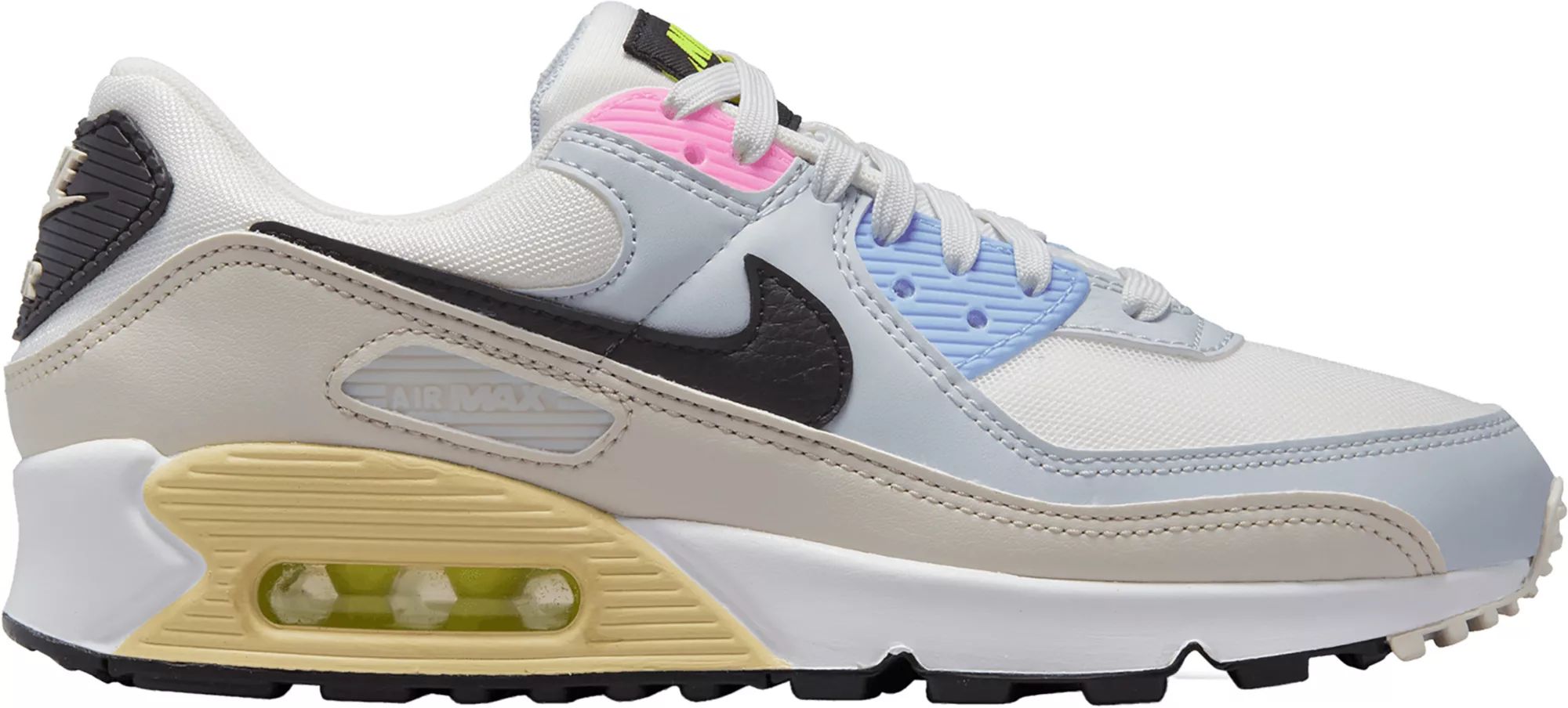 Nike Women's Air Max 90 Shoes, Size 9, Summit White/Lt Bone/Blk | Back to School | Dick's Sporting Goods