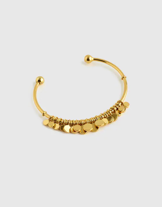 Coin Cluster Wire Cuff Bracelet | Madewell