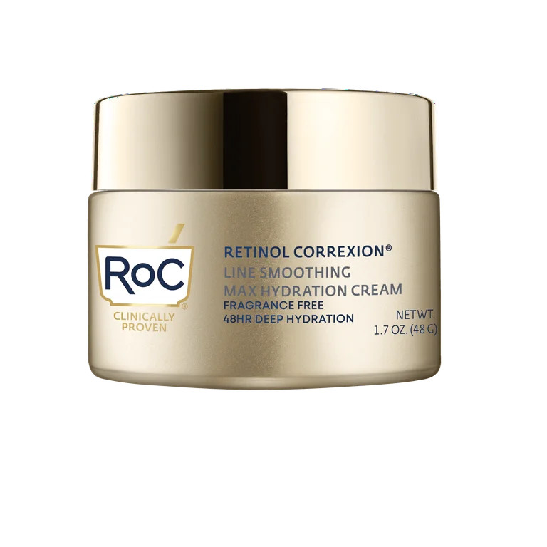 RoC Retinol Correxion Anti-Aging Retinol Cream with Hyaluronic Acid, Fragrance-Free 1.7 oz | Walmart (US)
