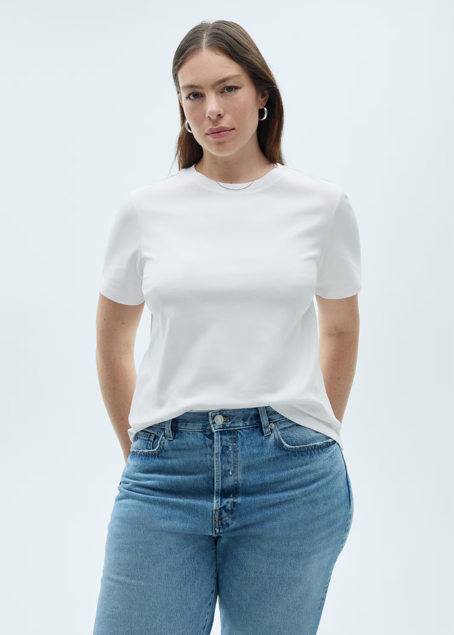 Short-sleeved cotton t-shirt - Women | MANGO United Kingdom | MANGO (UK)