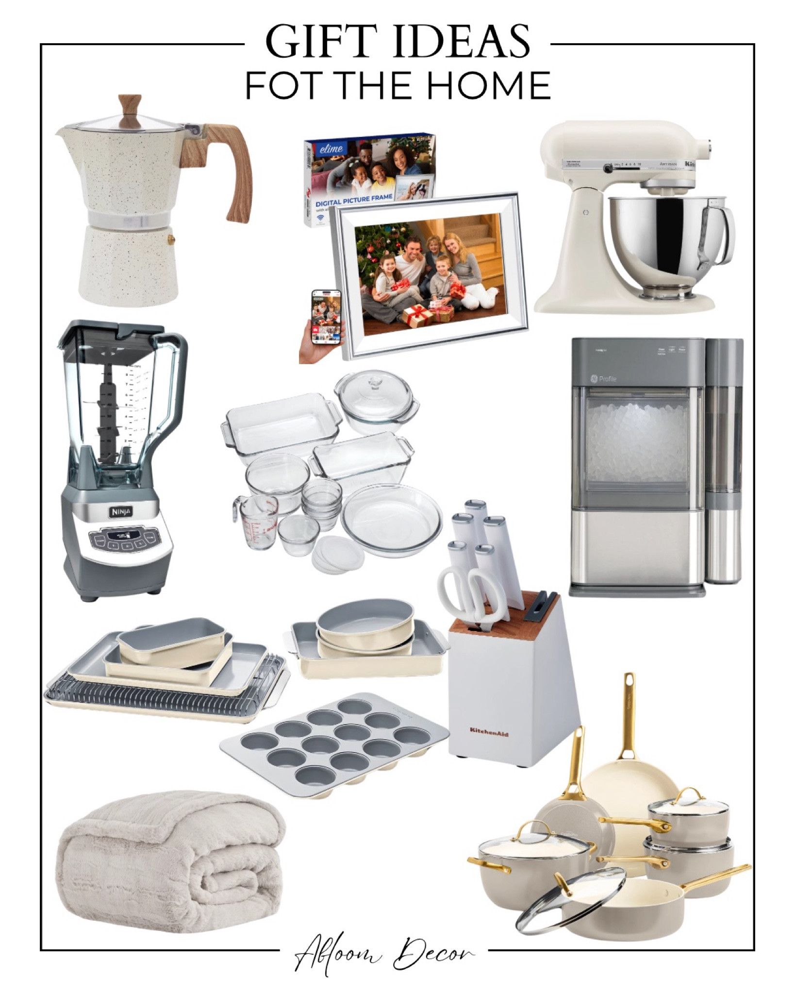 This gift guide for the home is packed with practical and stylish ideas that anyone would love! From a sleek espresso maker and a KitchenAid mixer to a cozy blanket and premium cookware, these items are perfect for making everyday life a little more luxurious. 

#LTKHome #LTKGiftGuide