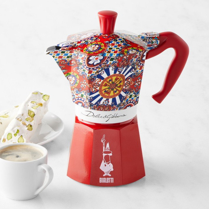 Bialetti Moka Dolce &amp; Gabbana Stovetop Espresso Maker, Carretto | Williams-Sonoma