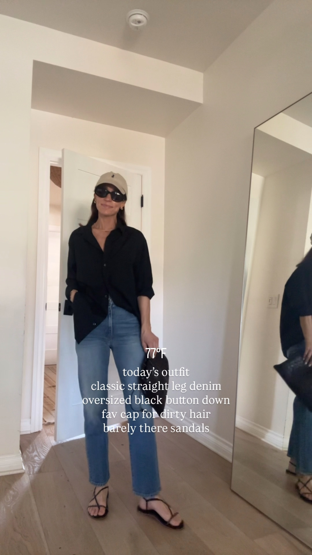 Oversized black button down is a classic wardrobe staple 
perfectly oversized 
20% off 

#LTKPetite #LTKOver40