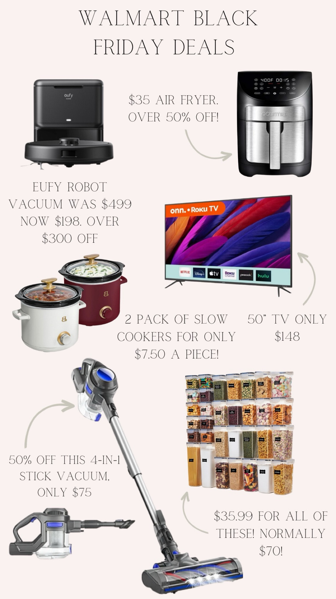 Here are some of the absolute best early black Friday deals that Walmart is launching today! Some of these things are going to sell out within the first hour, so shop fast to get these incredible deals!