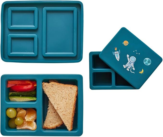 Austin Baby Co Leak-Proof Mini Bento Lunch Box for Kids – Silicone Container with 3 Leakproof C... | Amazon (US)