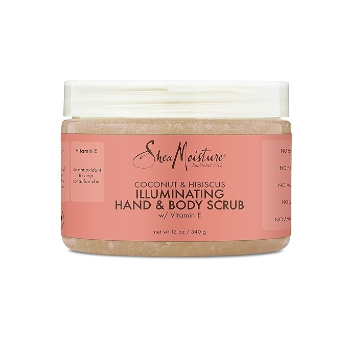 SheaMoisture Body Scrub for Dull Skin Illuminating Coconut and Hibiscus Cruelty-Free Skin Care 12... | Amazon (US)