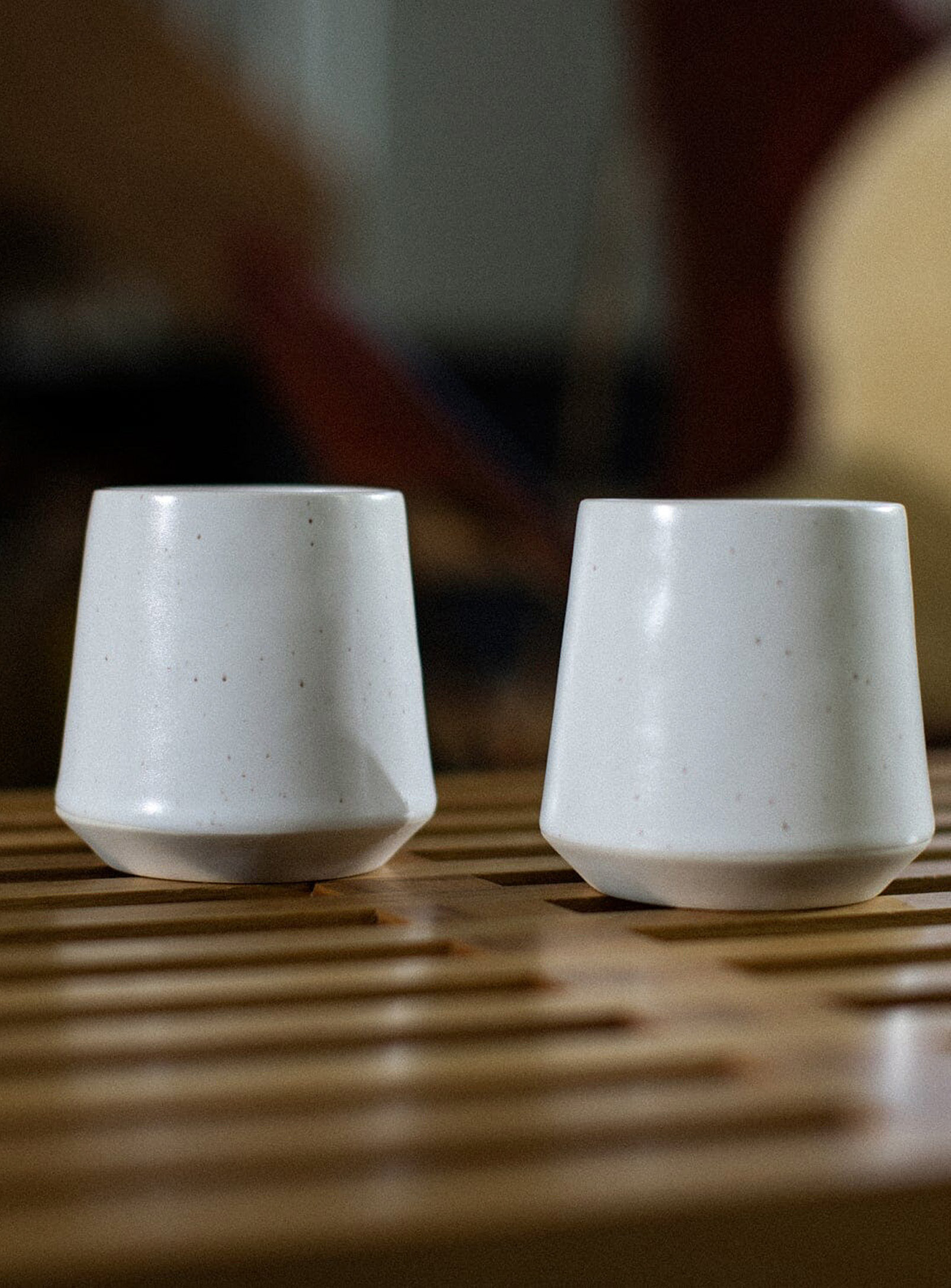 Fable - Les verres en grès deux tons Ensemble de 4 (Maison, Blanc, ENS/4) | Simons