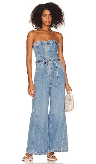 x REVOLVE Slyvie Jumpsuit in Celeste | Revolve Clothing (Global)