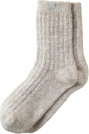Marshmallow Crew Socks with Grippers | Nordstrom