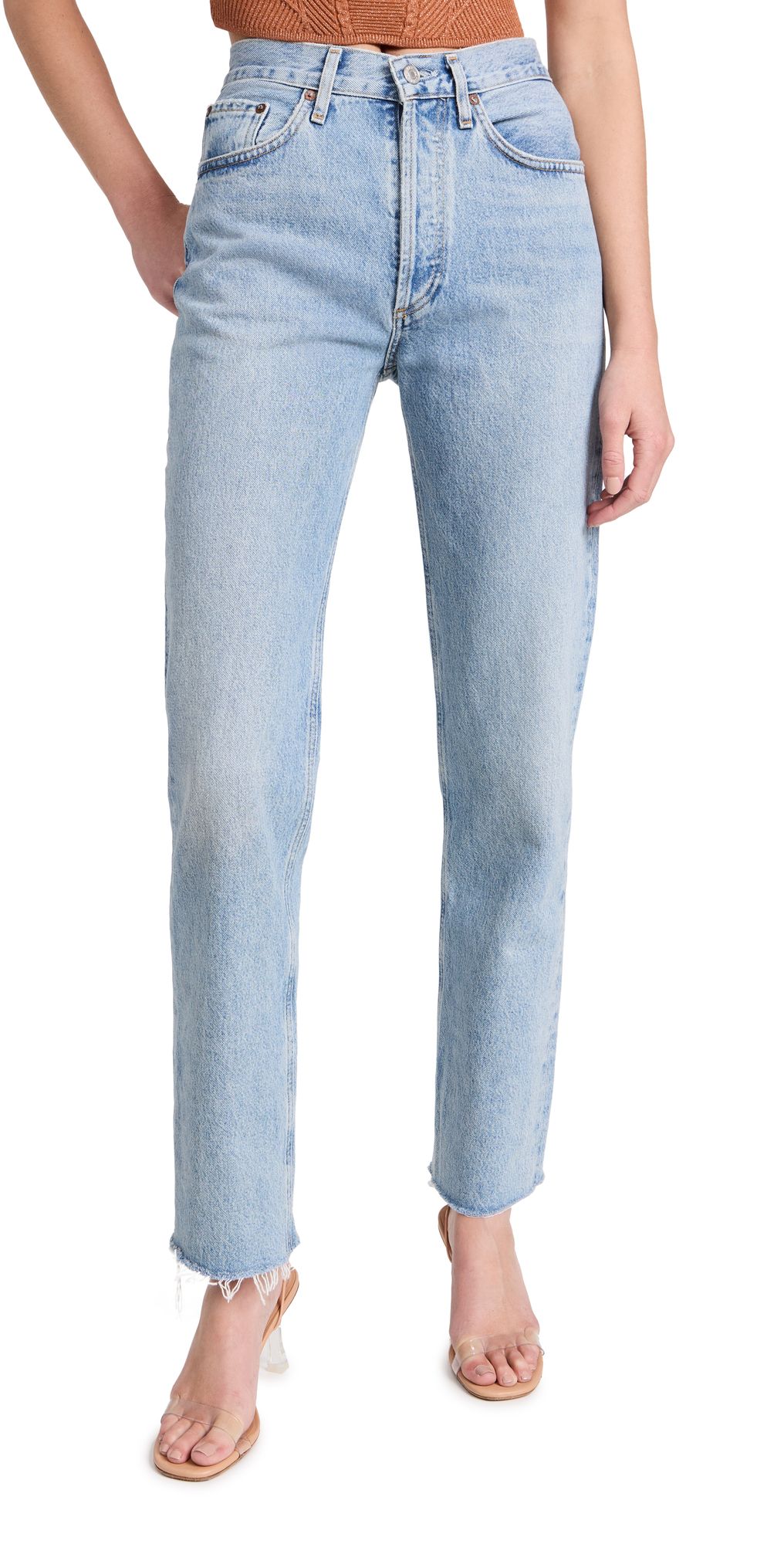 Mid Rise Vintage Straight Leg Jeans | Shopbop