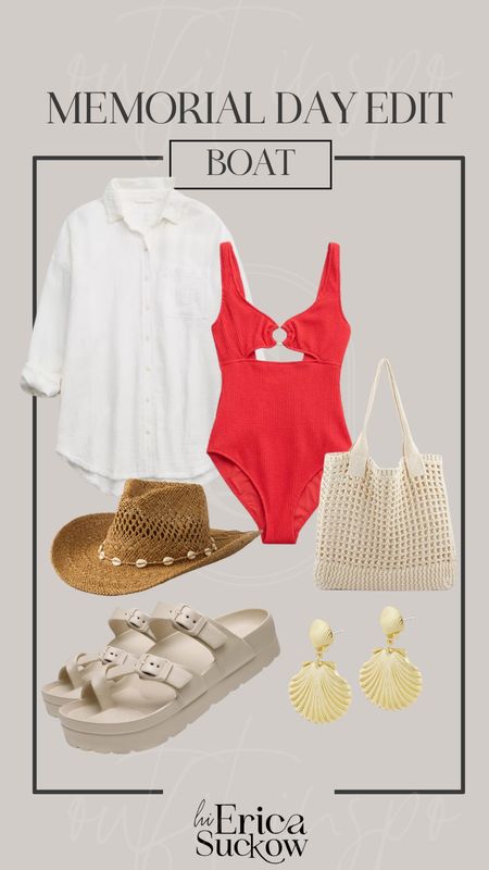 Memorial Day outfit Inspo

Love this red one piece and swimsuit cover up from aerie, I own the pool cover up in multiple colors. 


Amazon beach bag, spring sandals 2024, beach outfit, boat outfit, pool outfit 

#LTKMidsize #LTKSwim #LTKStyleTip