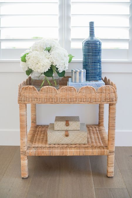 Serena & Lily is 20% off sitewide! This side table is one of my favorite pieces we own! It has the cutest scallop detail and I love the rattan. It would make a perfect nightstand or even bar cart! 

#LTKstyletip #LTKsalealert #LTKhome