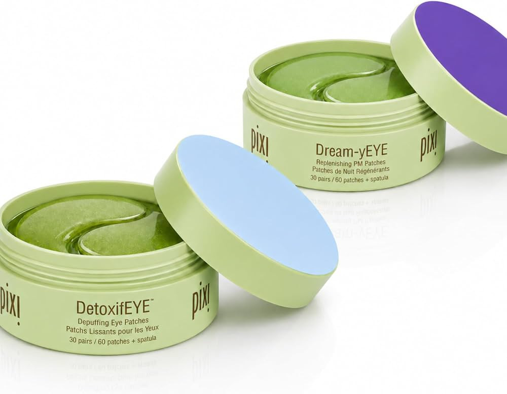 Pixi Day & Night Eye Patch Duo |Depuffing Hydrogel Under-Eye Patches for Day and Calming Hydrogel... | Amazon (US)