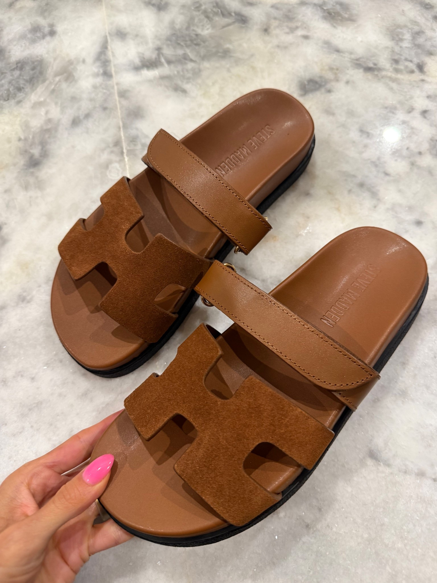 Trending suede sandals for spring with memory foam. True to size 

#LTKSeasonal