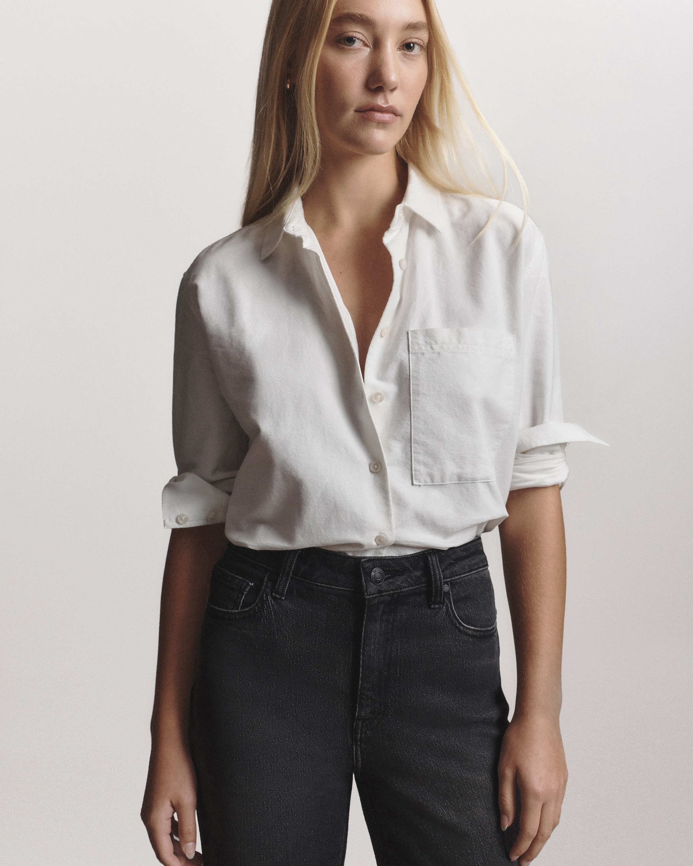 Quince | Women's Relaxed Oxford Shirt in White, Size XS, Organic Cotton | Quince