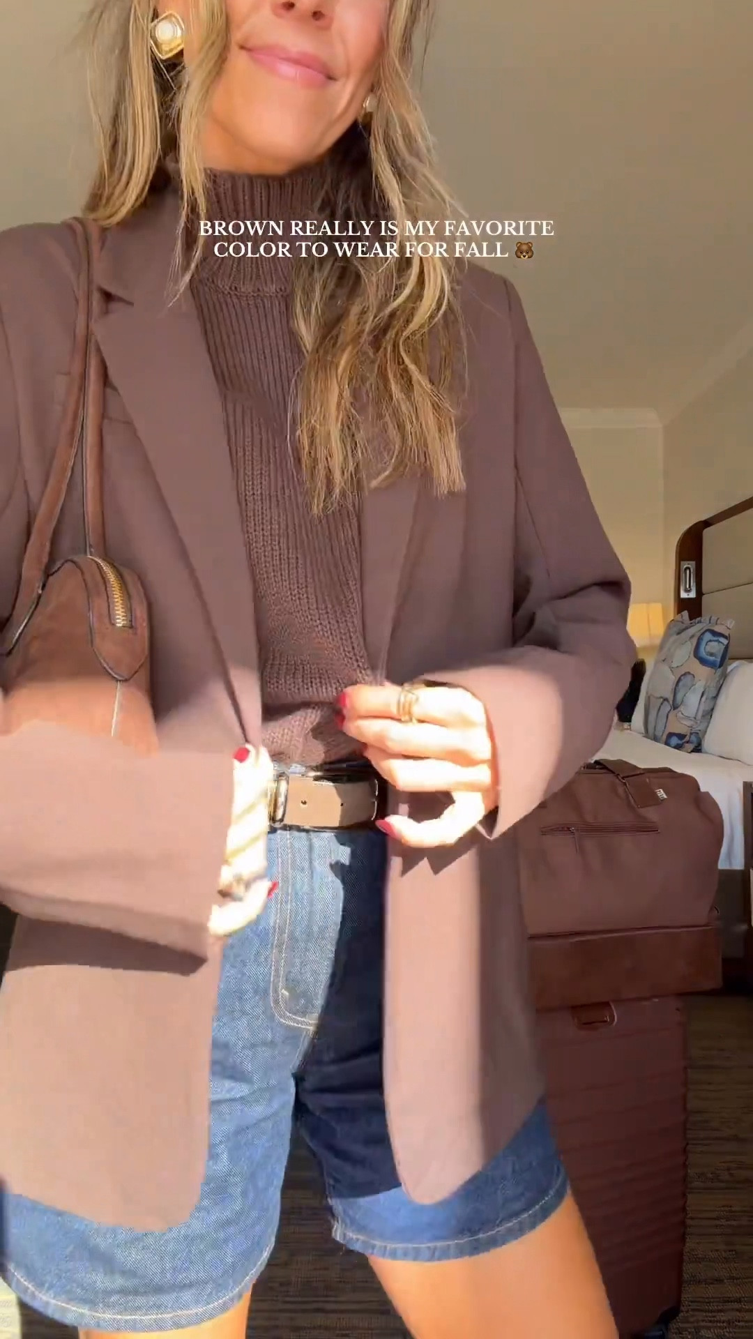 Love this brown blazer!! Small sweater and size 25 jean shorts. Brown loafers  



#LTKFindsUnder100 #LTKFindsUnder50 #LTKStyleTip