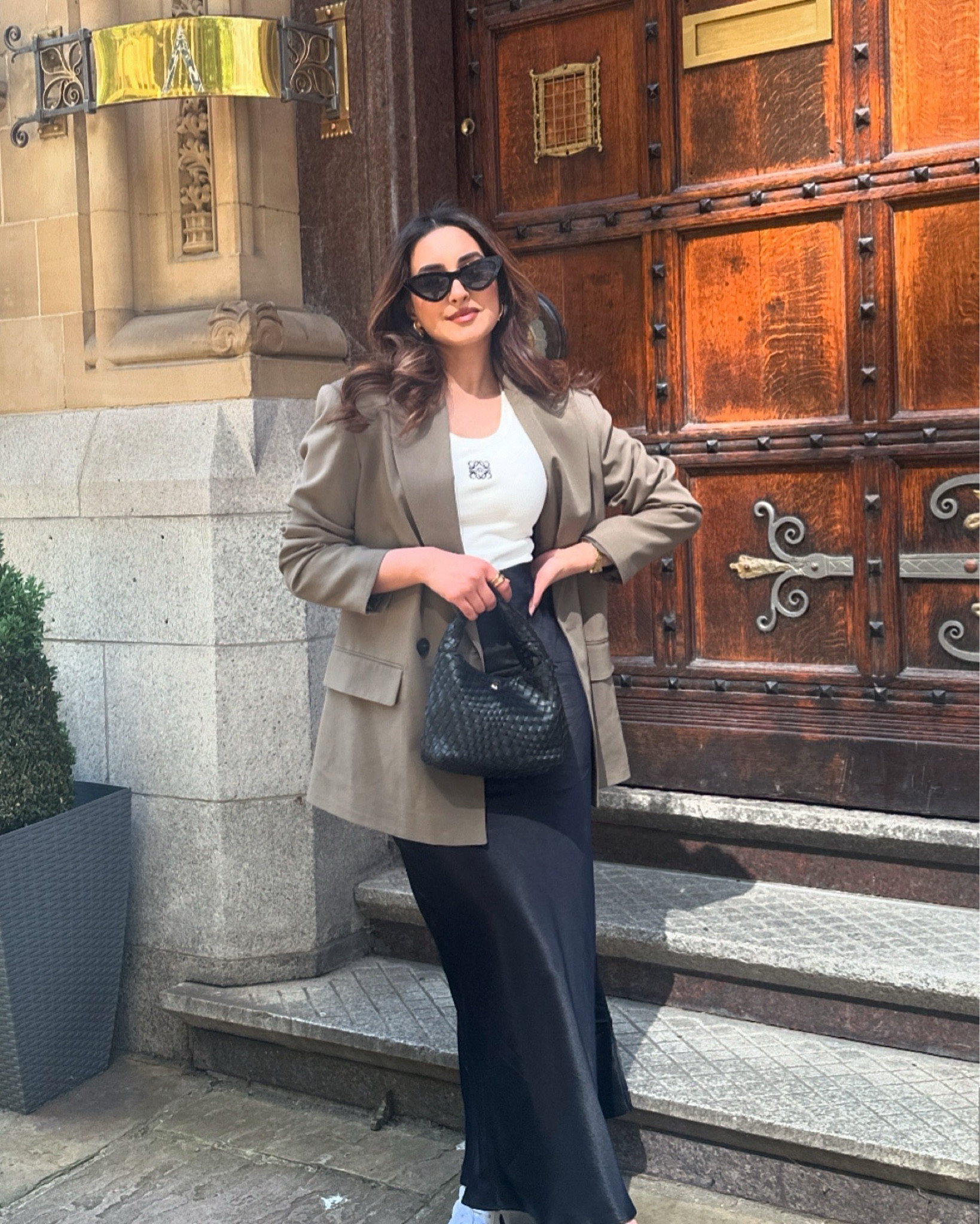 Love this blazer for autumn and satin skirts are so easy to pair with blazers! #autumnoutfit #satinskirt #blazeroutfit 

#LTKmodest #LTKautumn #LTKuk