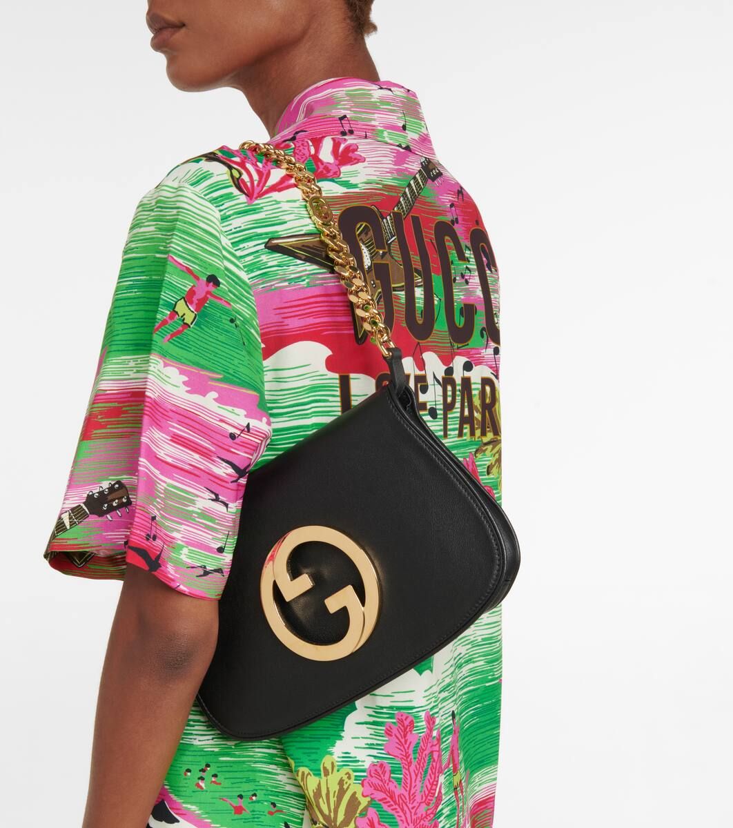Gucci Blondie leather shoulder bag | Mytheresa (UK)