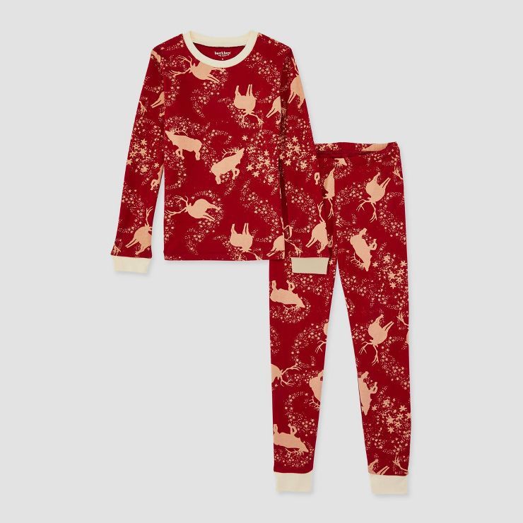 Burt's Bees Baby® Kids' Holiday 2pc Organic Cotton Pajama Set | Target