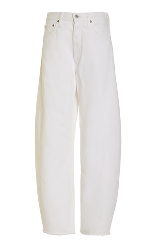 Luna Pieced Rigid High-Rise Tapered Jeans | Moda Operandi (Global)