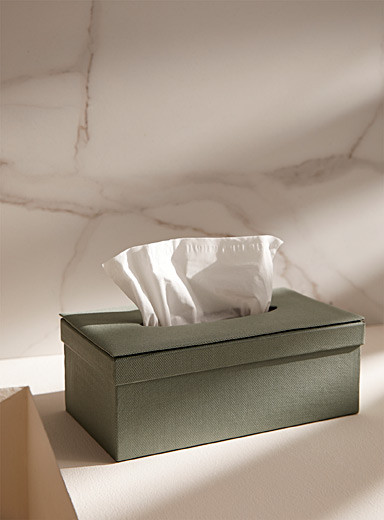 Sage textured tissue box | Simons