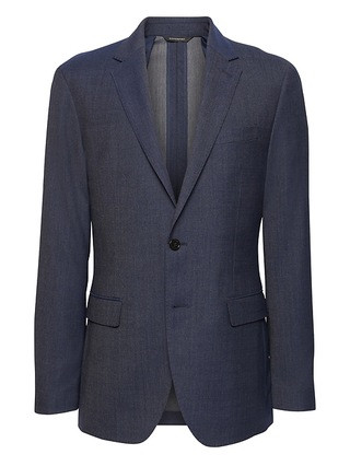 Slim Smart-Weight Performance Wool Blend Suit Jacket | Banana Republic US