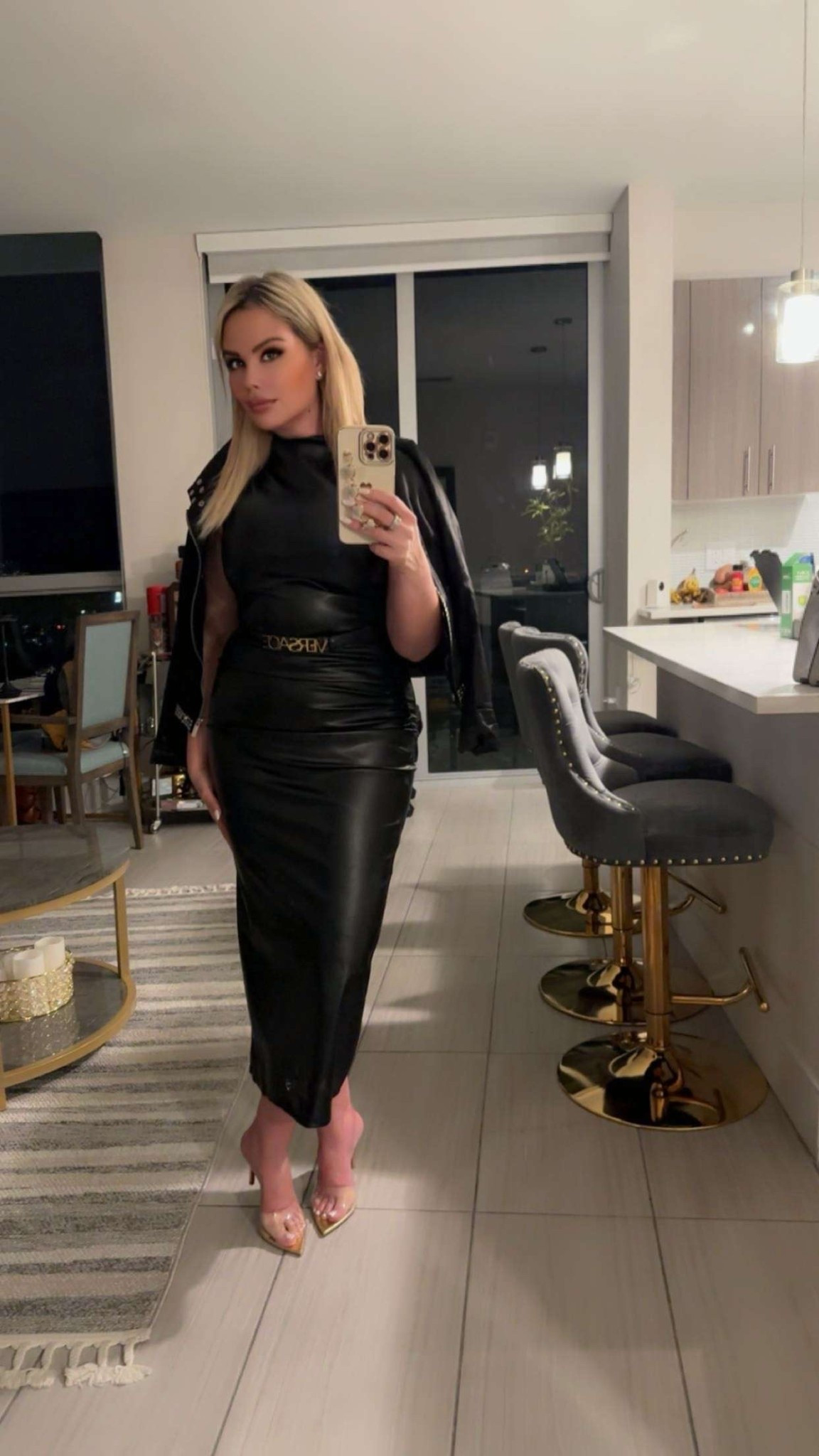 Look of the night .. all black everything #leather #allblackeverything #bikerjacket 

#LTKSaleAlert #LTKootd #LTKPetite