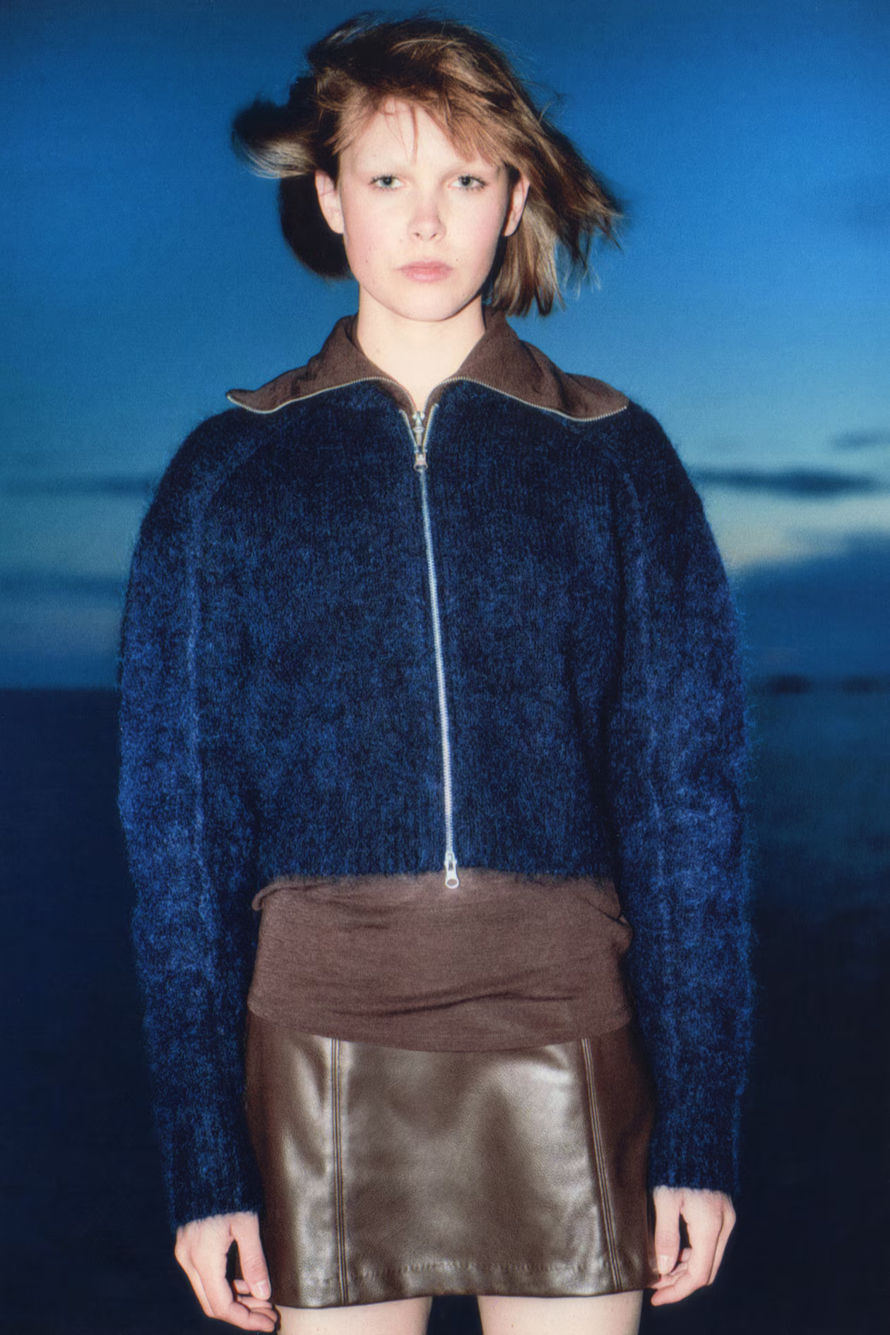 Mohair-Blend Cardigan with Zipper | H&M (US + CA)