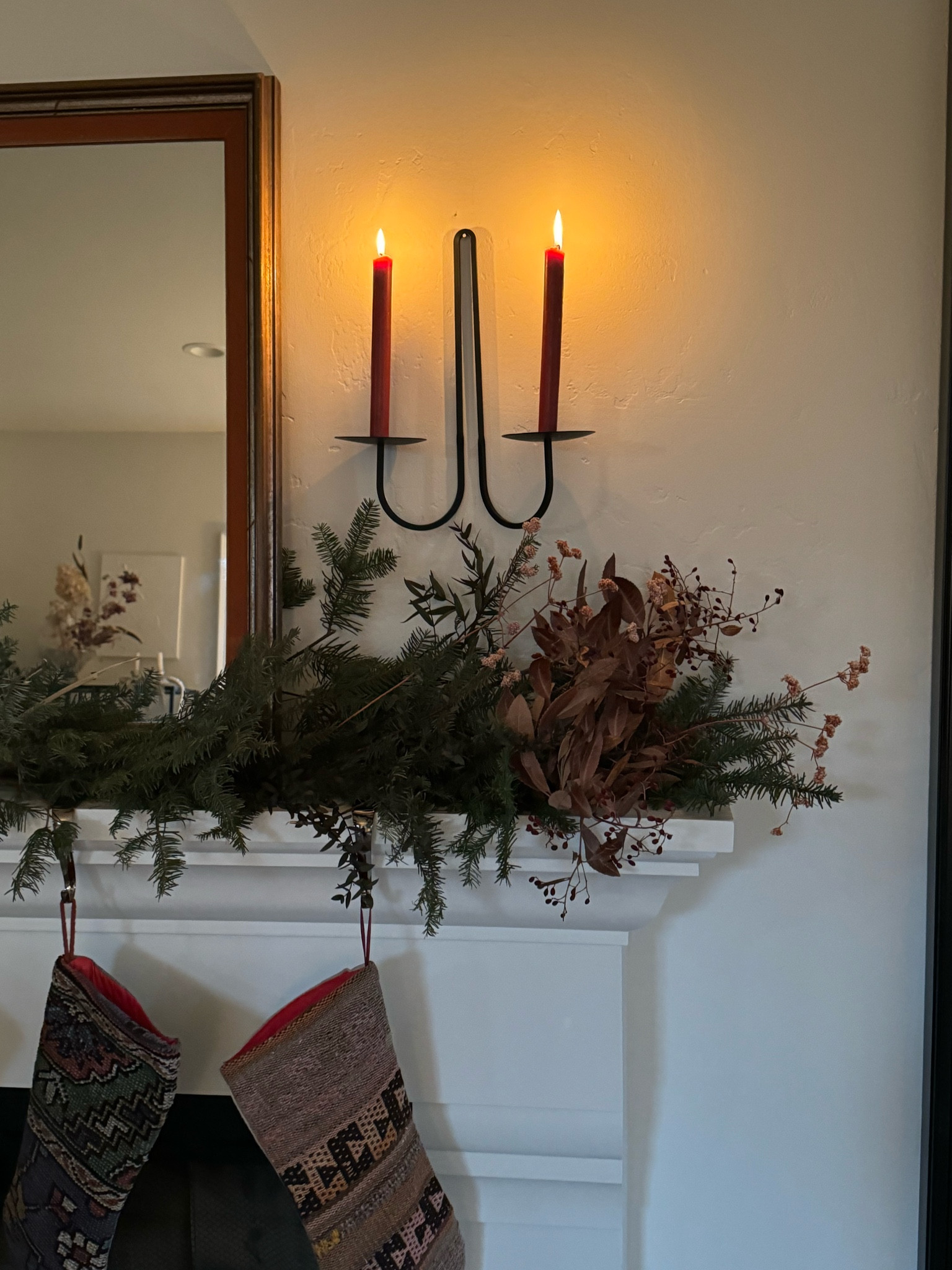 Foraged mantel 🕯️

#LTKhome #LTKHoliday #LTKSeasonal