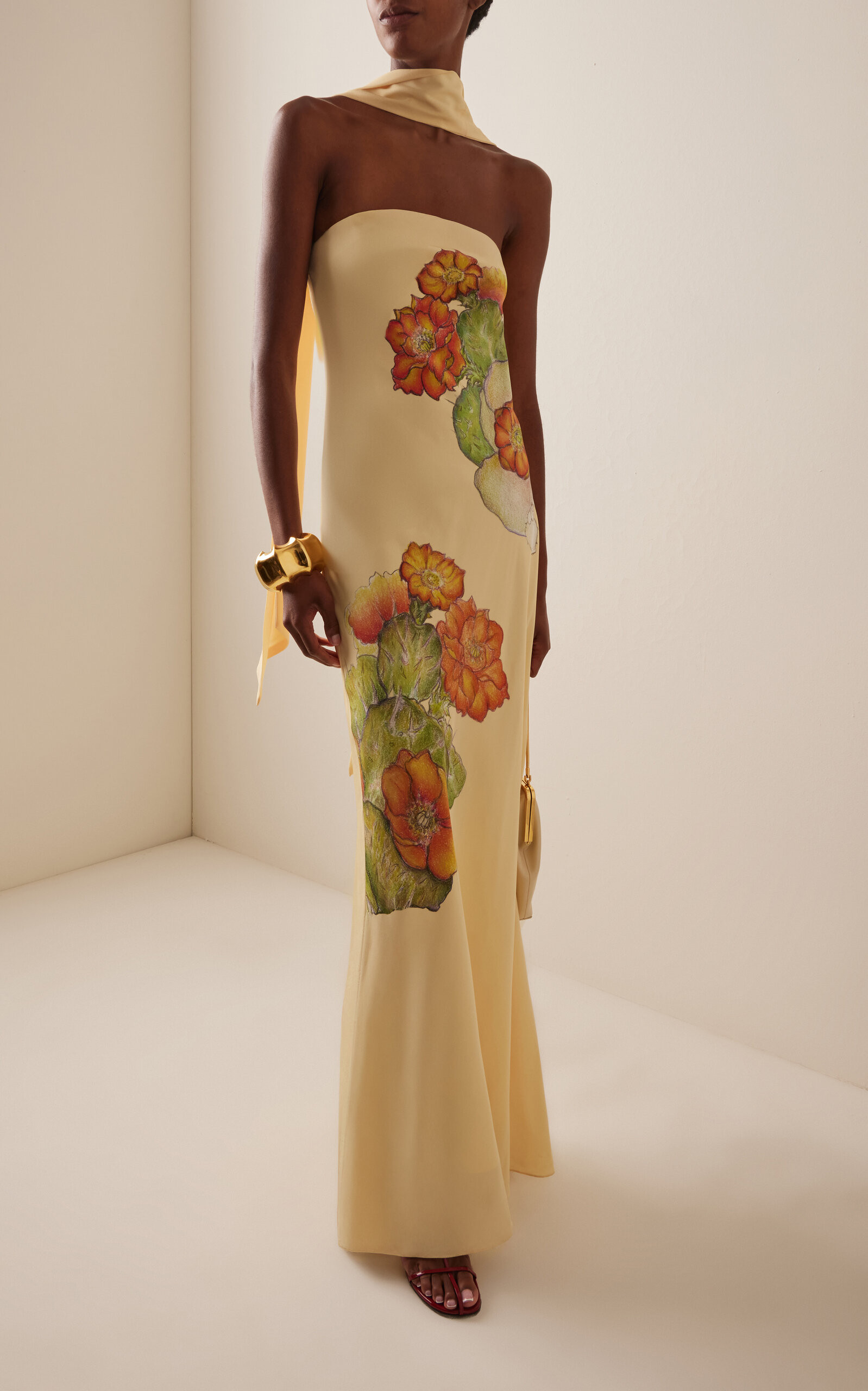 Printed Silk Crepe Bias Maxi Dress | Moda Operandi (Global)