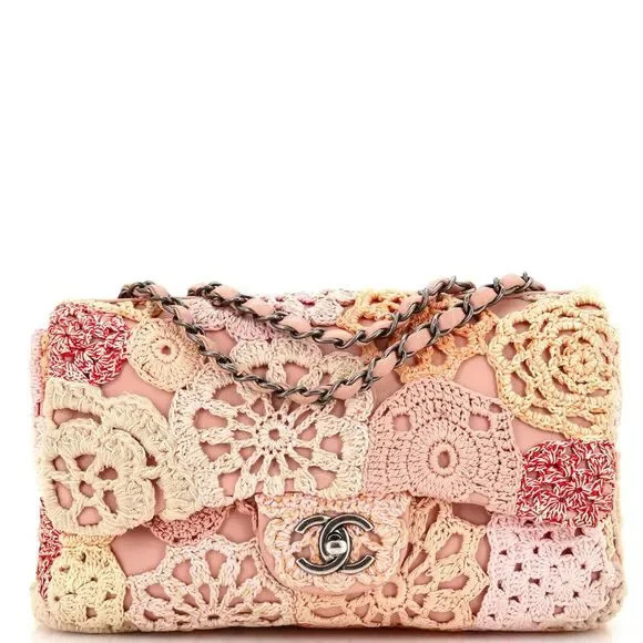 Chanel Paris-Seoul Flap Bag Crochet and Lambskin Medium Pink, Multicolor | Poshmark