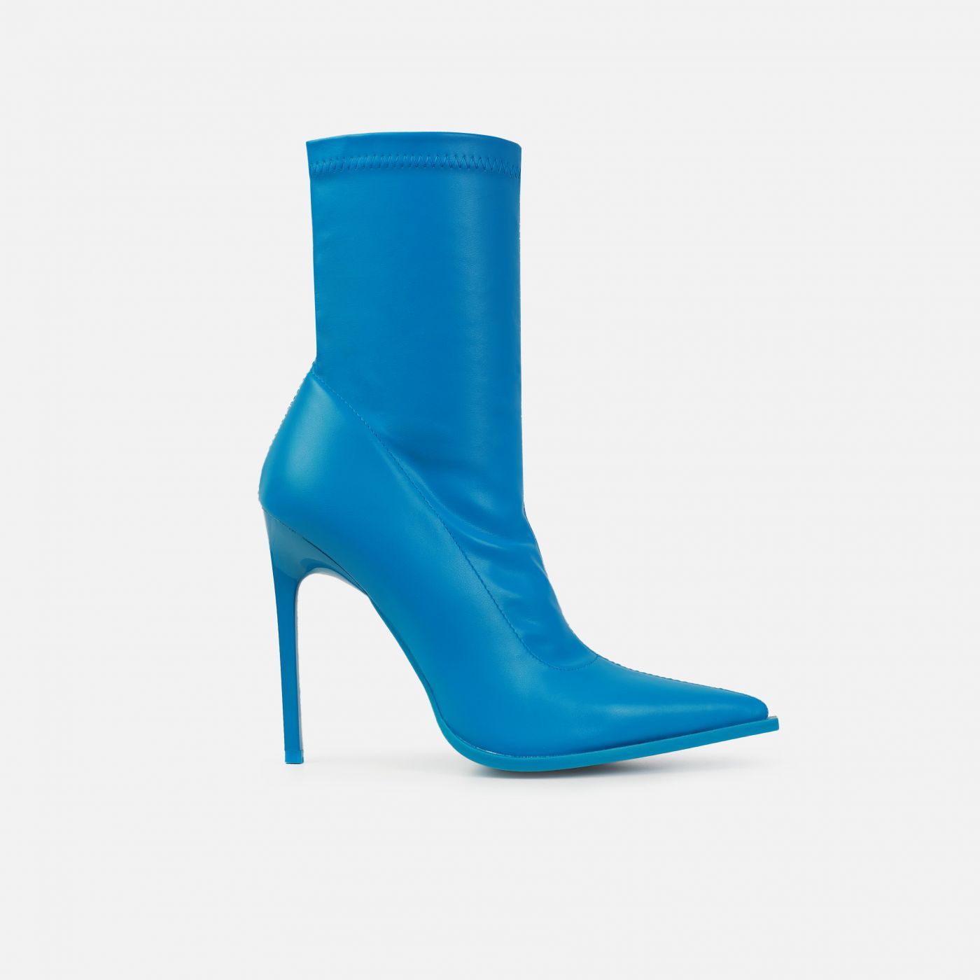 Bia Blue Pointed Toe Stiletto Ankle Boots | Simmi Shoes