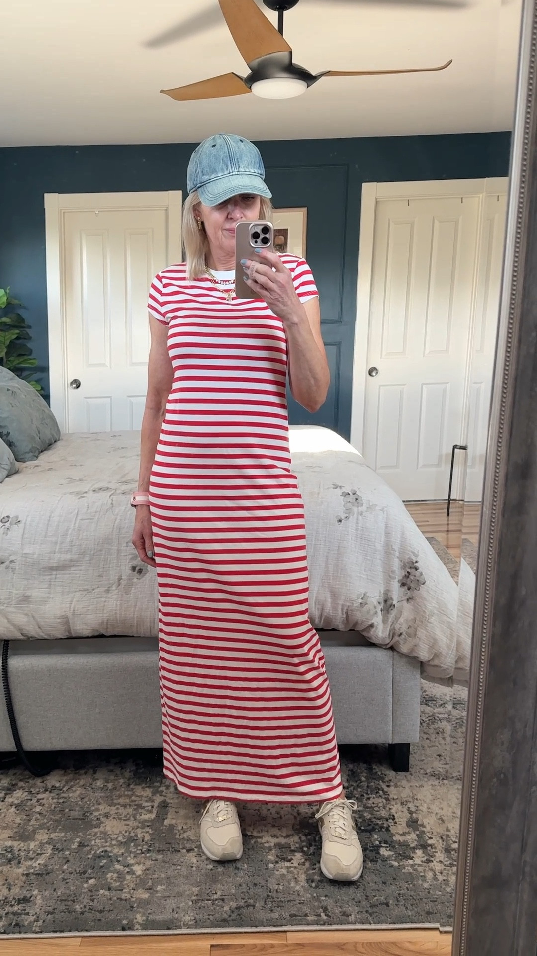Target summer dresses 30% off! Red striped t-shirt maxi wearing size small. Soft, stretchy and so comfy! I’m 5’4” for reference..

#target #targetstyle #targetsale #targetdresses #styleover40 #momlooks #memorialdayoutfit #summerdress

#LTKSaleAlert #LTKSeasonal #LTKFindsUnder50