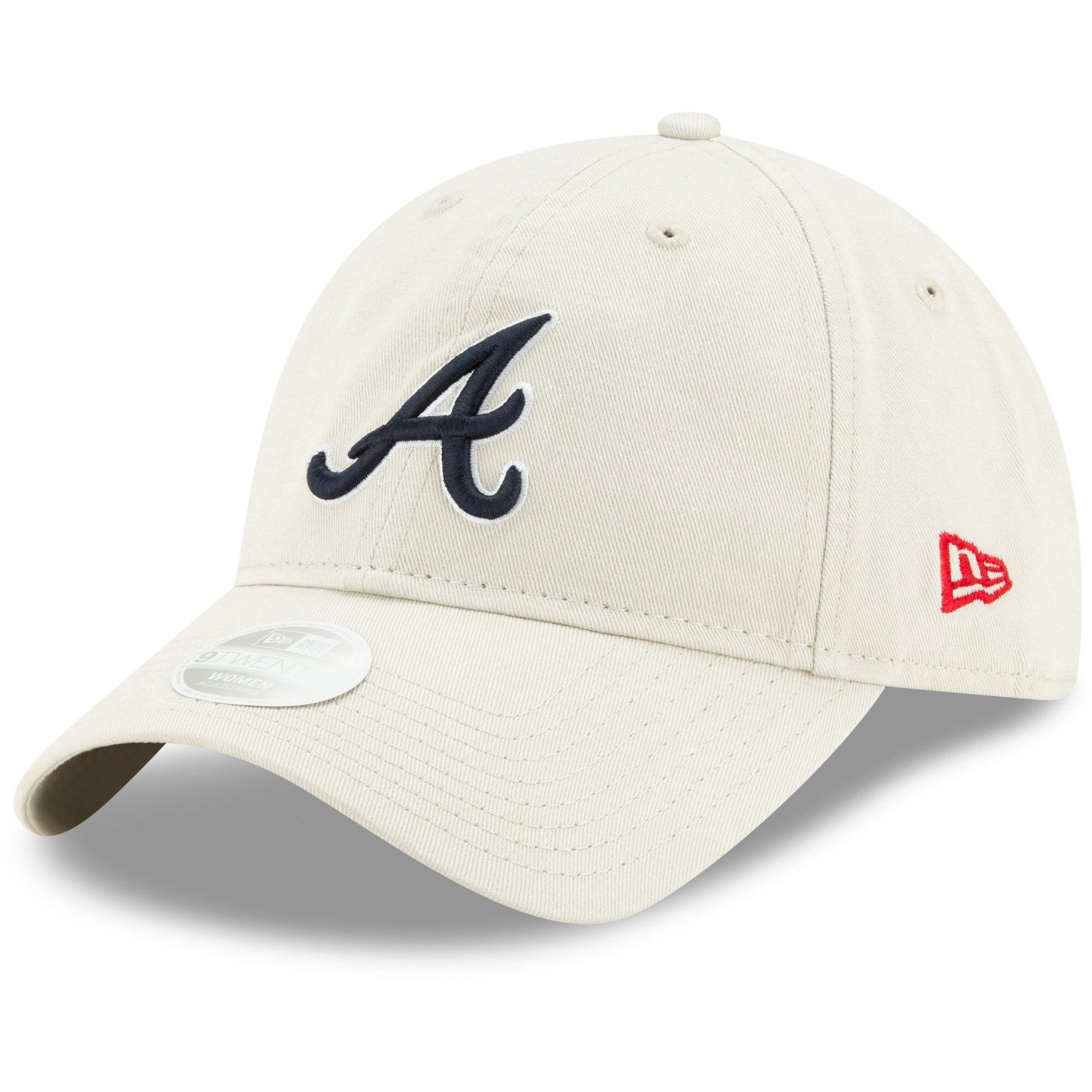 Women's Atlanta Braves New Era Khaki Stone Core Classic 9TWENTY Adjustable Hat | MLB Shop