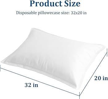6 Pcs Disposable Pillowcases, 32x20 Inch Single Use Non Woven Travel Pillow Case & Pillow Covers,... | Amazon (US)
