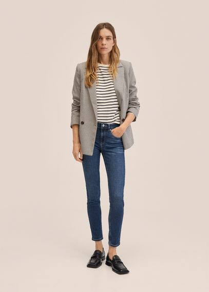 Skinny push-up jeans dark blue - Woman - 12 - MANGO | MANGO (UK)