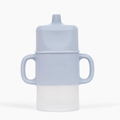 Flipping Holder Travel with Sip Top - squeeze proof food pouch holder, flips to juice box holder, plus handles and spill-proof sip top Ice | Target