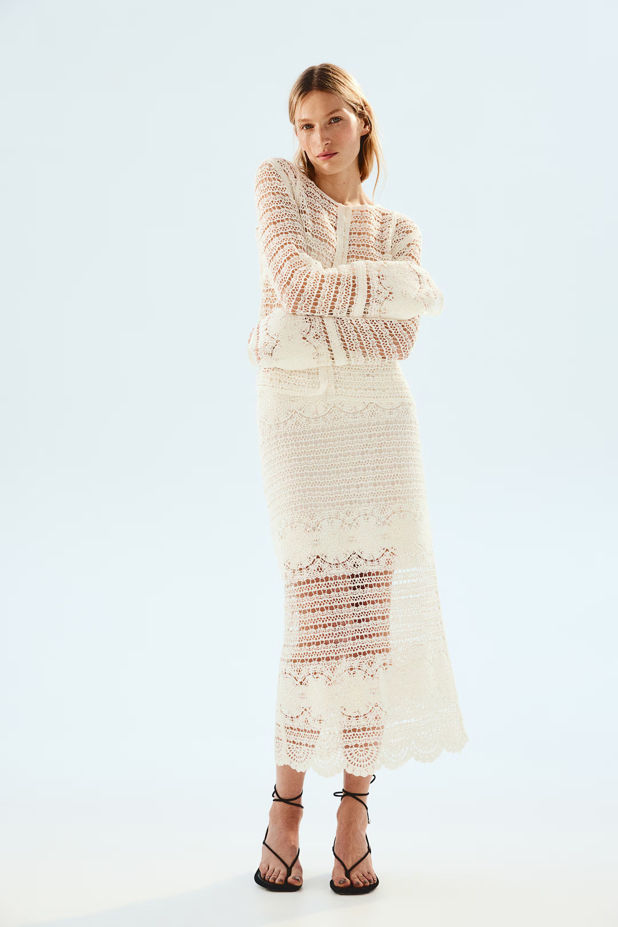 Crochet-look skirt | H&M (UK, MY, IN, SG, PH, TW, HK)