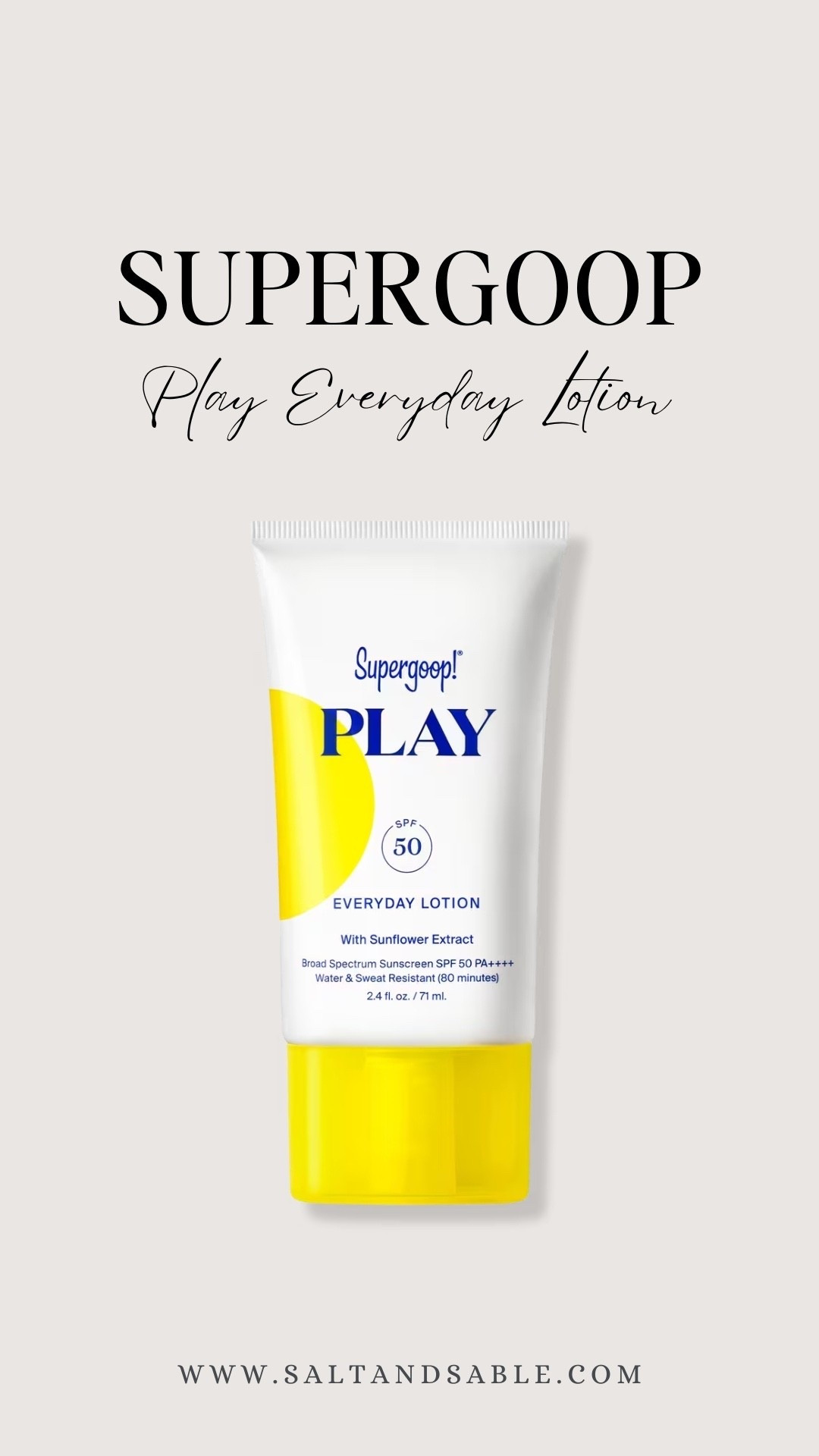 This is hands down the best sunscreen ever! I’ve been using this one for years. I love this one because it’s super moisturizing AND does not leave a white cast. 

Skincare, skin protection, Supergoop, play all day sunscreen, daily moisturizer, beauty routine, daily skincare routine 

#LTKStyleTip #LTKFamily #LTKBeauty