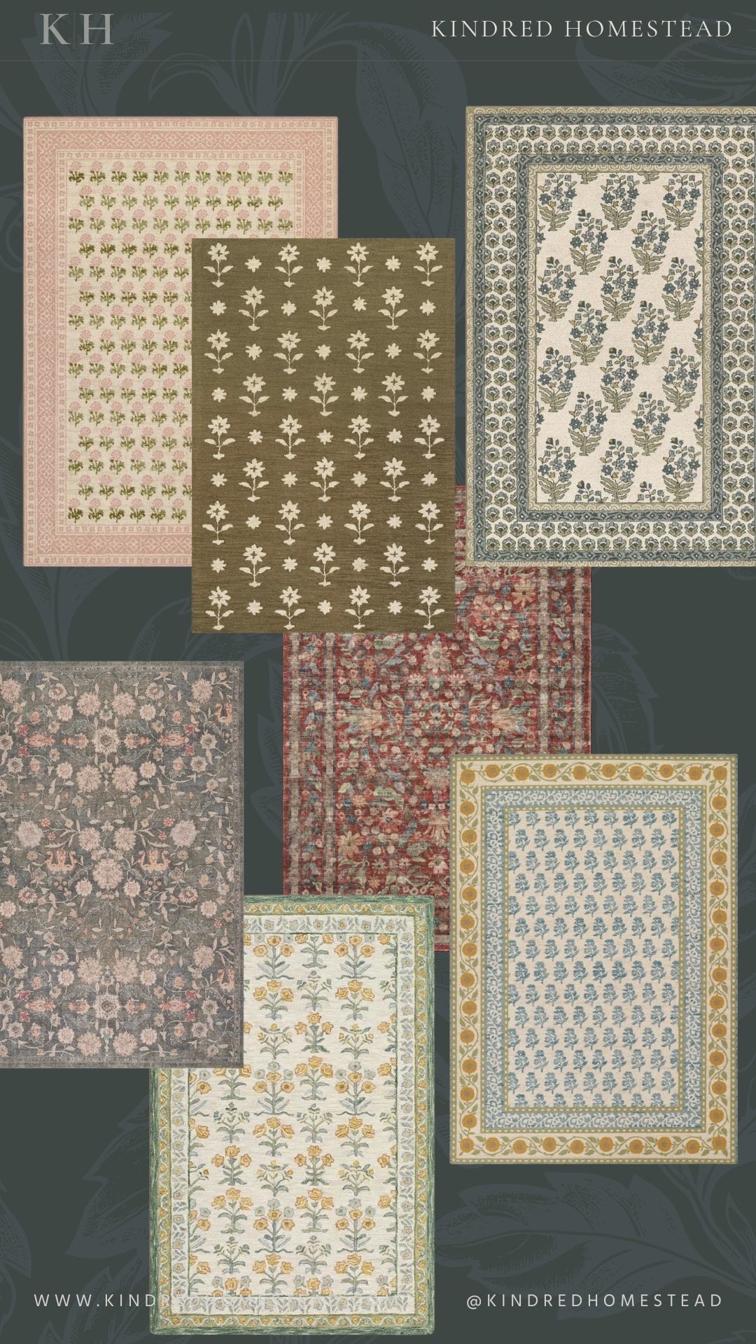 Bold floral vintage-inspired rugs for kids’ rooms, playrooms, living rooms & cozy collected homes 🌸 Antique-inspired patterns, soft textures & statement rugs you’ll keep forever. #vintagerugs #floralrugs #kidsroomdecor

#LTKHome
