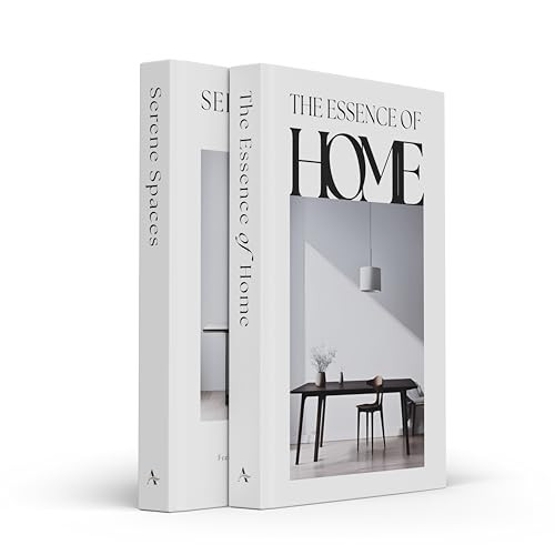 Areila Fake Books for Decoration - Set of 2 Decorative Hardcover Books with Real Pages - Aesthetic Book Decor for Coffee Table, Shelves, and Living Room Accents. | Amazon (US)