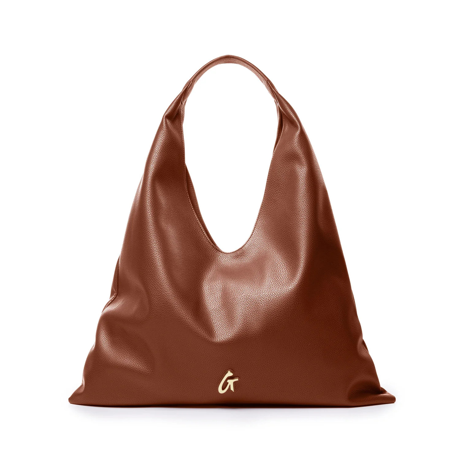 PEBBLE HOBO SHOULDER BAG - BROWN | Glam-Aholic Lifestyle