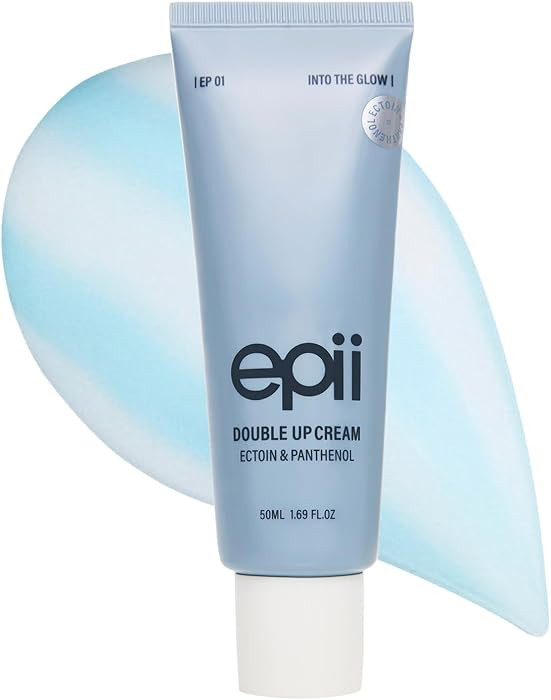 Double Up Cream - Ectoin Face Moisturizer with Panthenol & 15% Squalane - Korean Skincare Soothin... | Amazon (US)