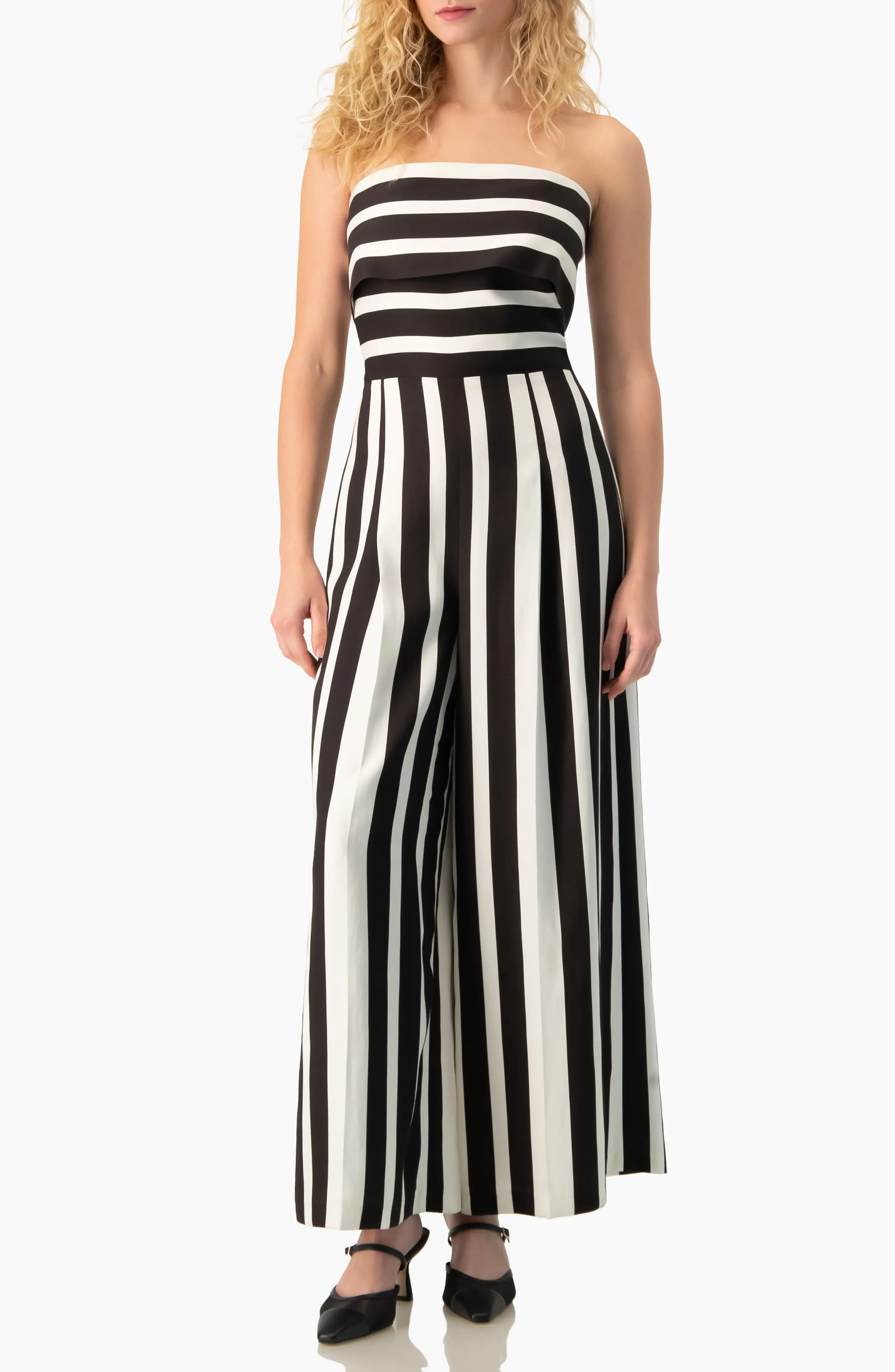 High-Contrast Stripe Strapless Formal Maxi Gown (Women) | Nordstrom | Nordstrom