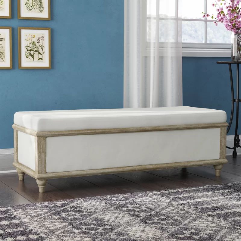 Pennie Upholstered Flip Top Storage Bench | Wayfair North America