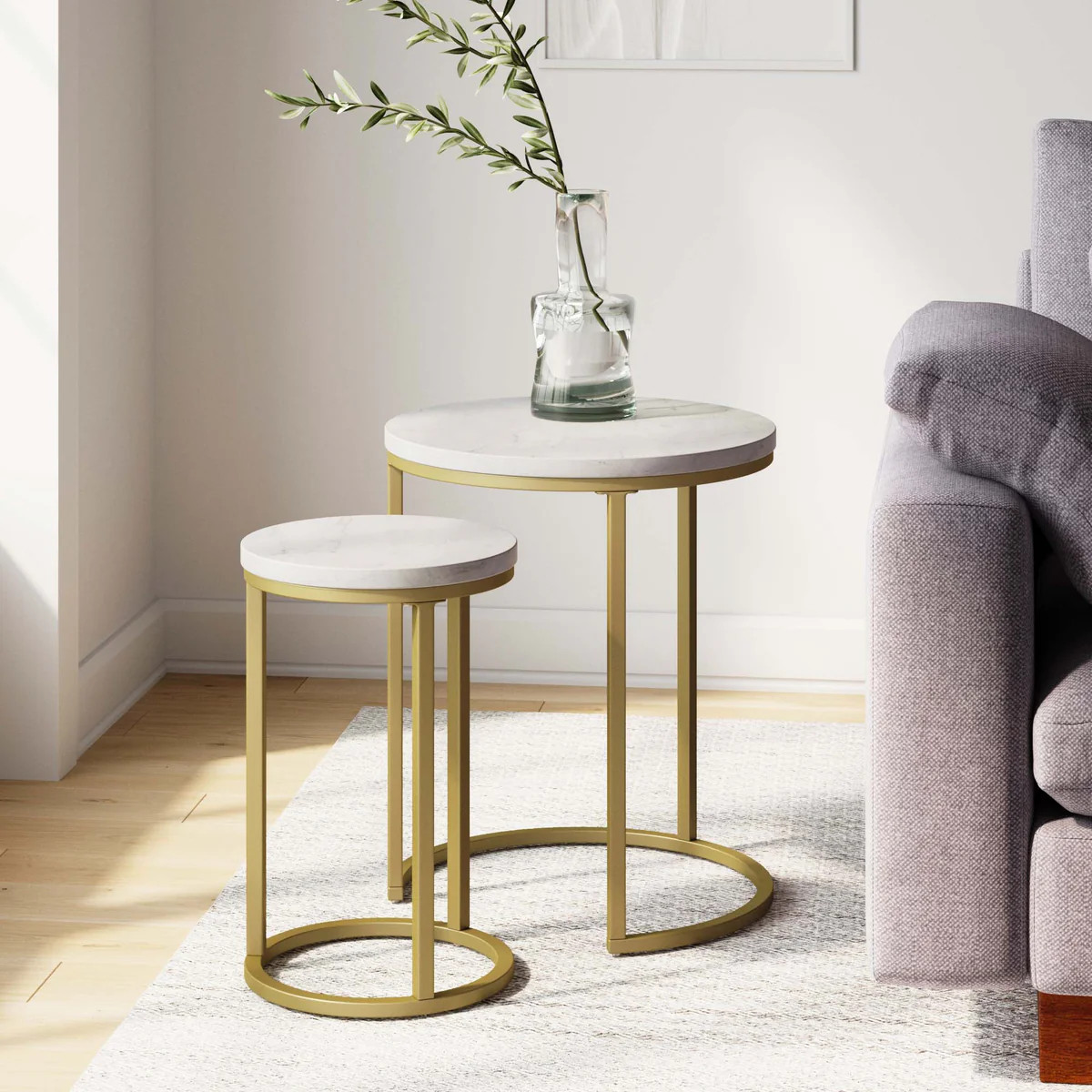Lula Side Table Set | Nesting | Wood Finish | Nathan James
