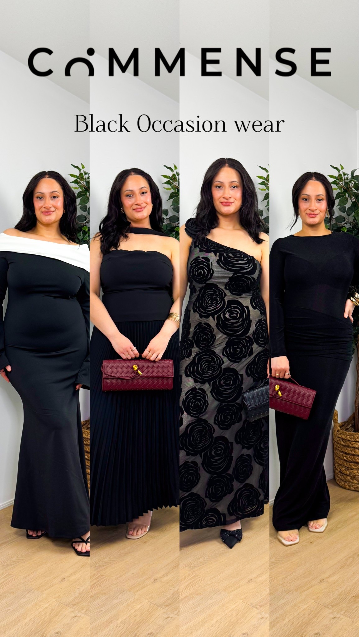 Black dresses occasion wear, party wear, evening wear from Commense. Use my discount code charu_12 to save. 

#LTKmodest #LTKpartywear #LTKstyletip