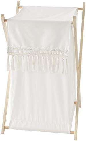 Sweet Jojo Designs Ivory Neutral Boho Bohemian Baby Kid Clothes Laundry Hamper - Solid Color Beig... | Amazon (US)