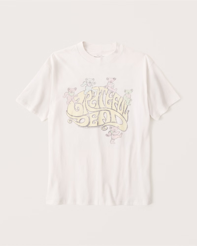 Oversized Boyfriend Grateful Dead Band Tee | Abercrombie & Fitch (US)