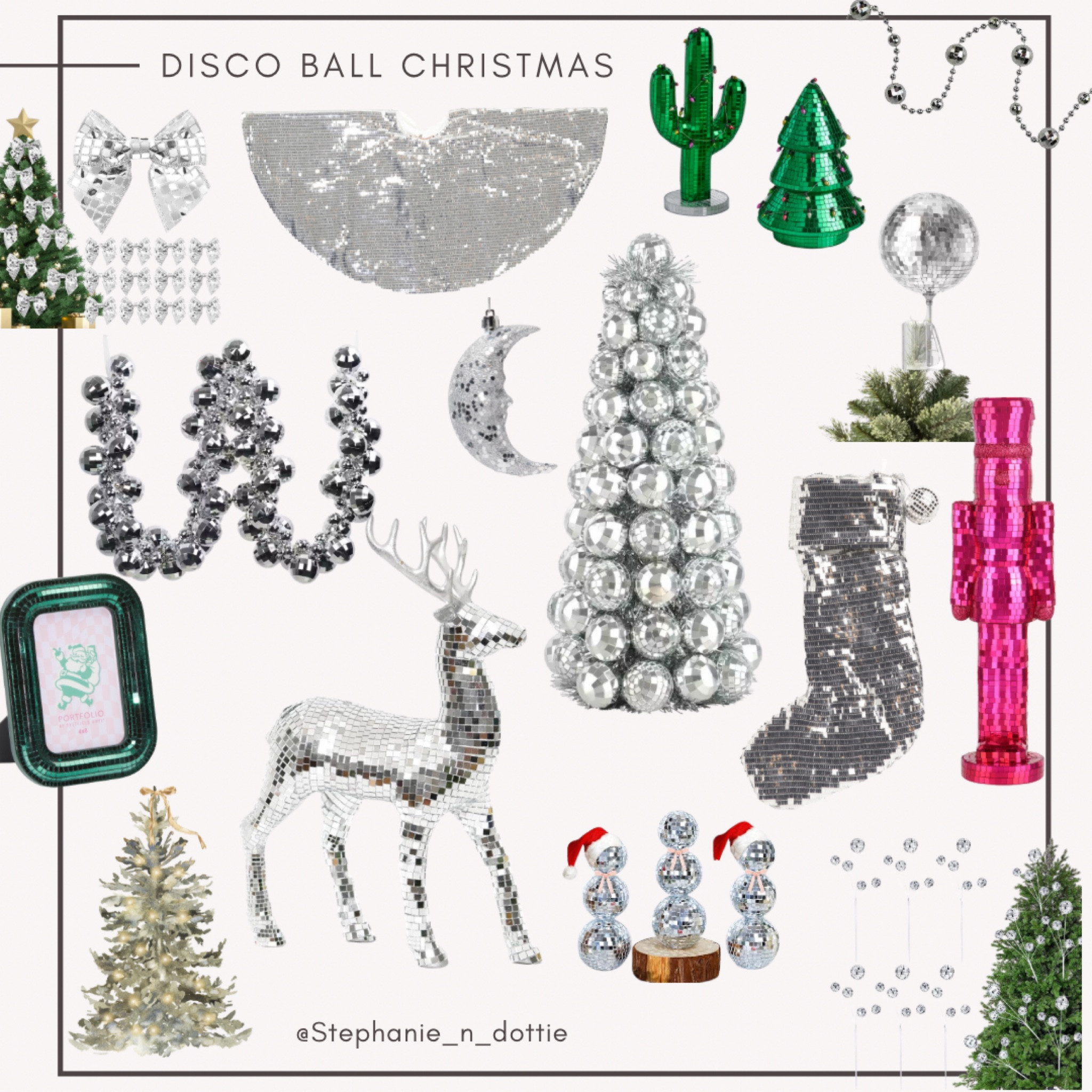 Disco Ball Christmas | Disco decor | Disco Christmas | mirrored ball decor | Christmas decor | disco Christmas decor | disco ball deer | disco ball nutcracker | disco ball cactus | Disco bows | bow

#LTKHome #LTKSeasonal #LTKHoliday